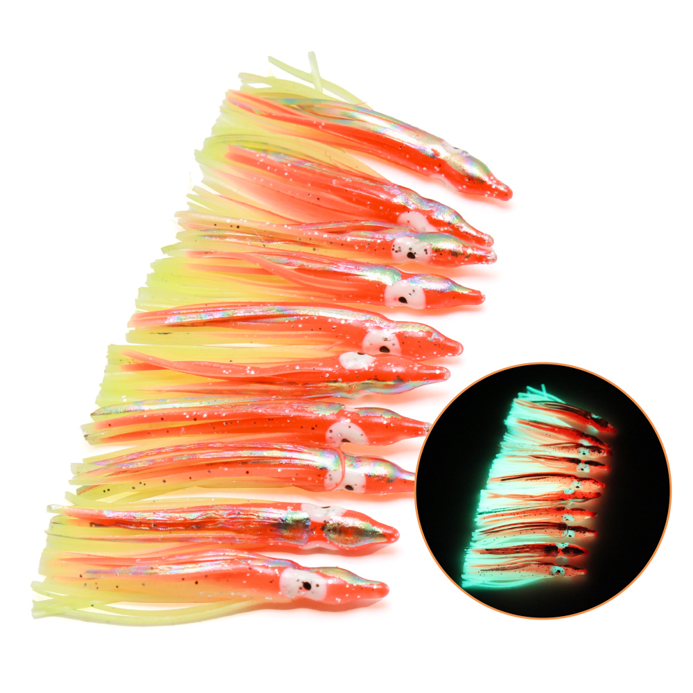 Fishing Lure Buzzbait - 10 señuelos de calamar de silicona
