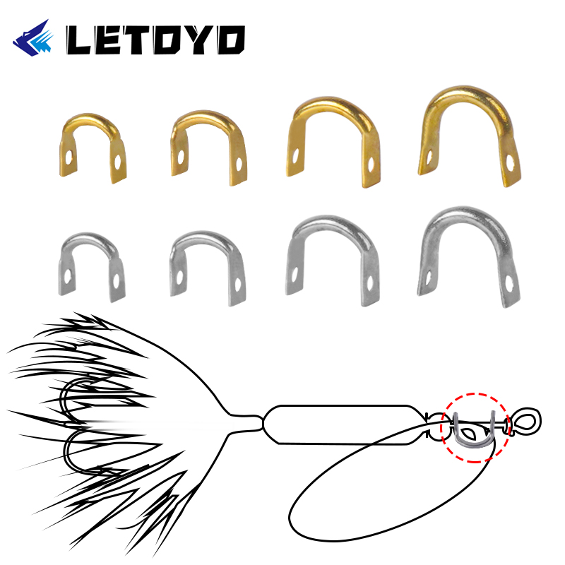 Fishing Lure Spinnerbait - LETOYO 100 Uds. Chubias dobladas en