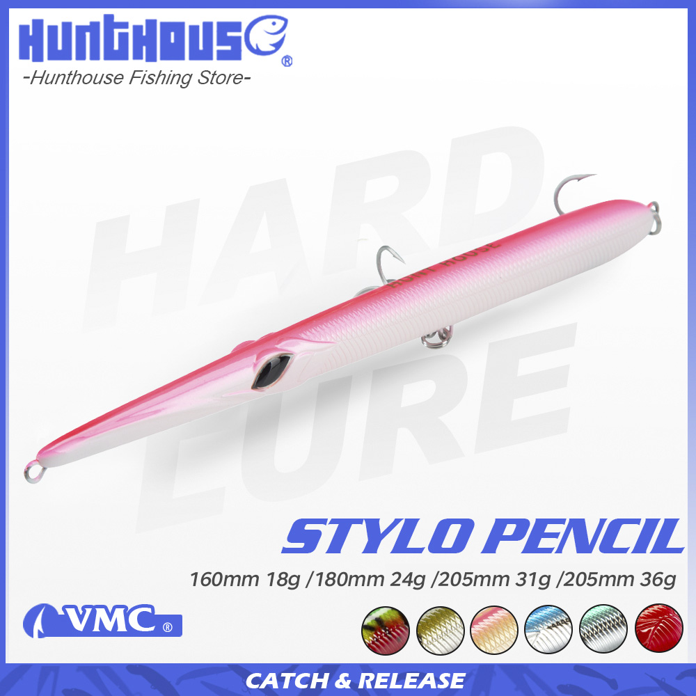 Fishing Lure Topwater - Hunthouse Stylo 160/180/205mm 18/24/31/36g Señuelo de