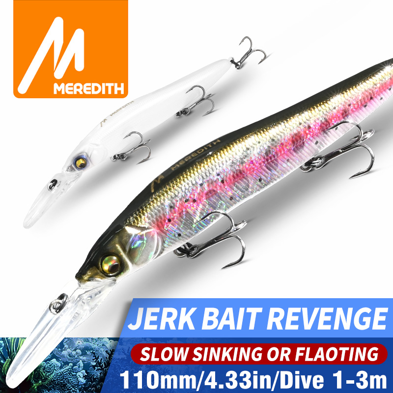 Fishing Lure Jerkbait - Señuelos de Pesca MEREDITH Minnow Wobbler,