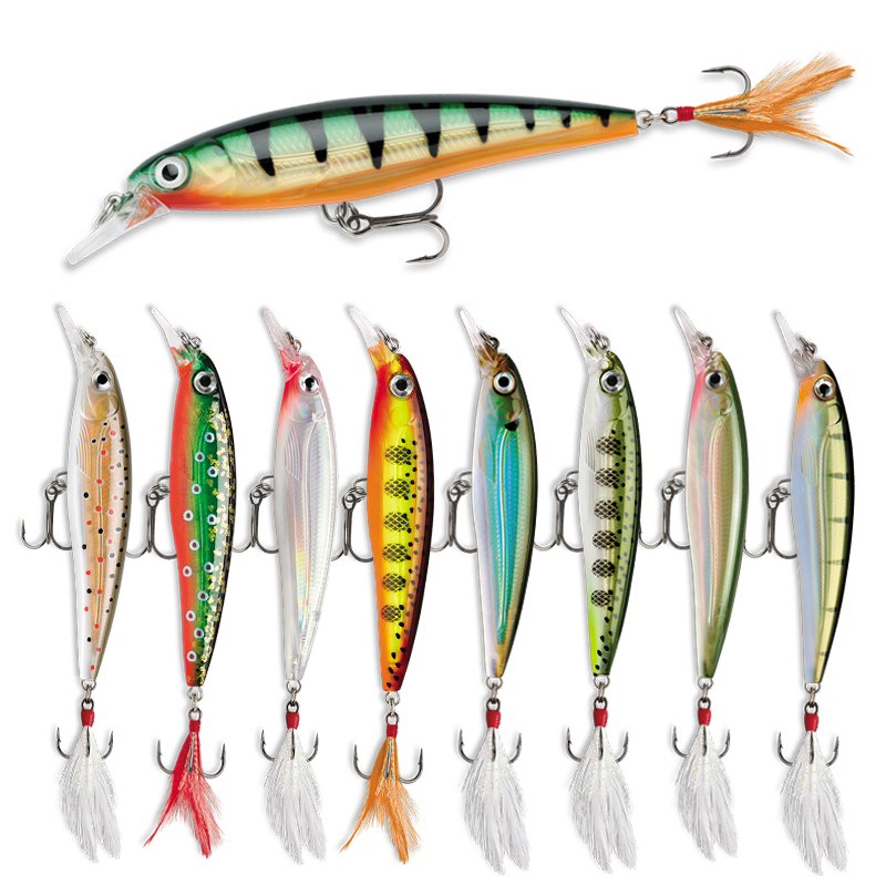 Fishing Lure Jerkbait - Señuelos de pesca flotantes para pececillos,
