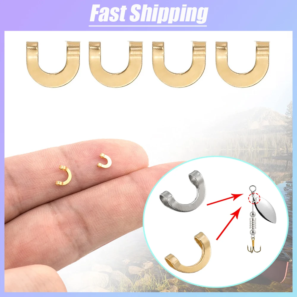 Fishing Lure Spinnerbait - 100 Uds. Clips fijos en forma