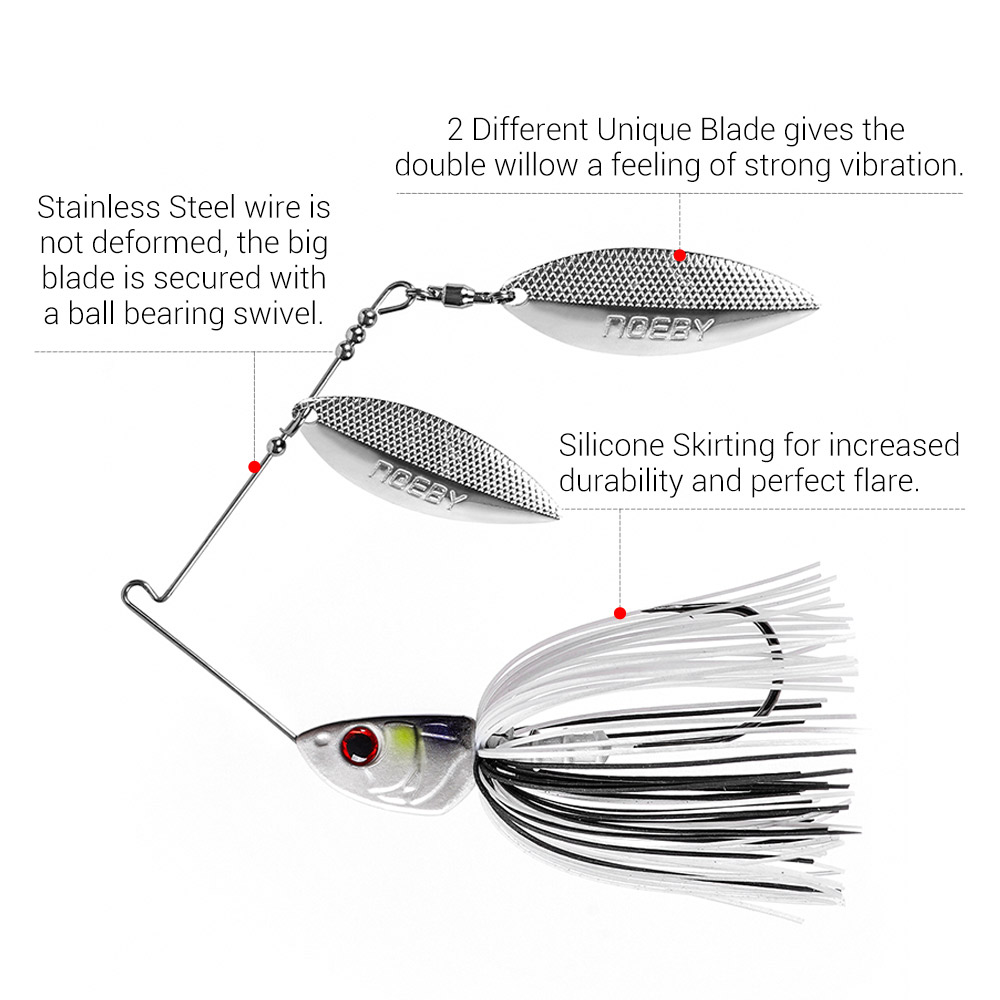 Noeby Spinnerbait 10,5g 14g 21 - Fishing Lure Blade Bait reseña y precio