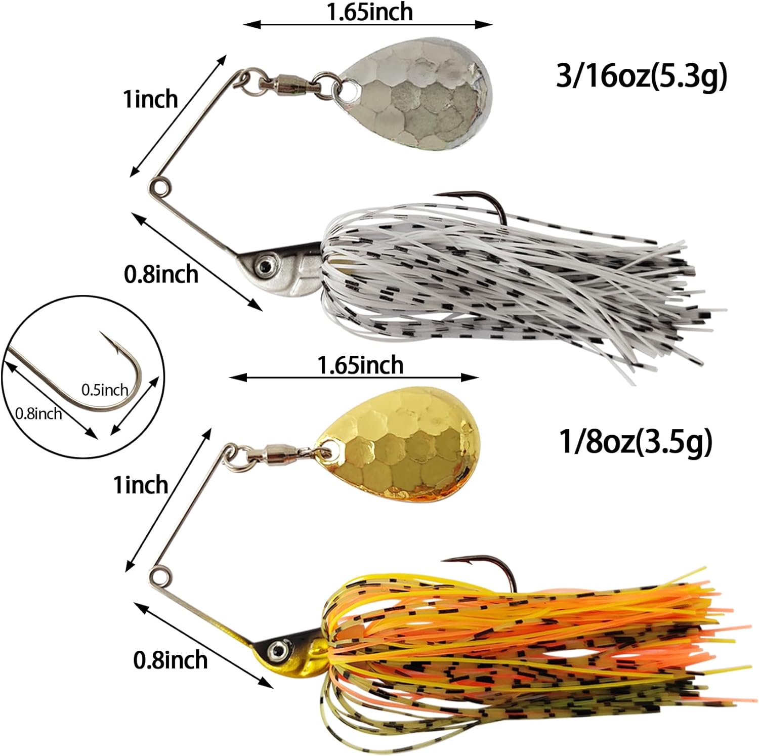 Eupheng Spinner cebo cuchara c - Fishing Lure Swimbait reseña y precio