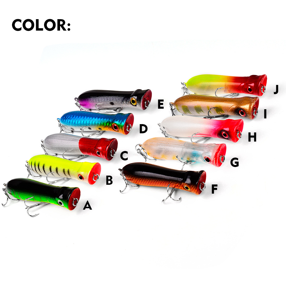 Topwater Popper Pesca en Agua  - Fishing Lure Popper reseña y precio