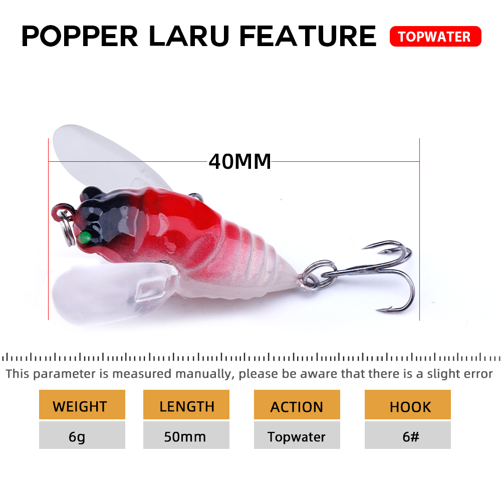 Agoie-señuelo Popper Topwater  - Fishing Lure Popper reseña y precio