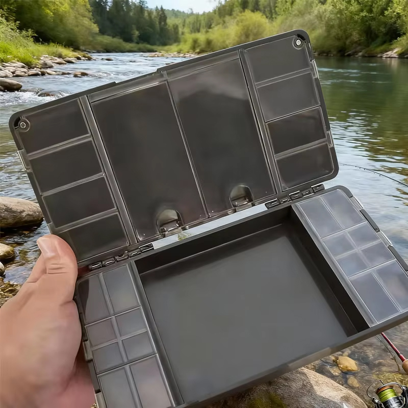 Caja de aparejos de PVC duro d - Fishing Lure Box reseña y precio