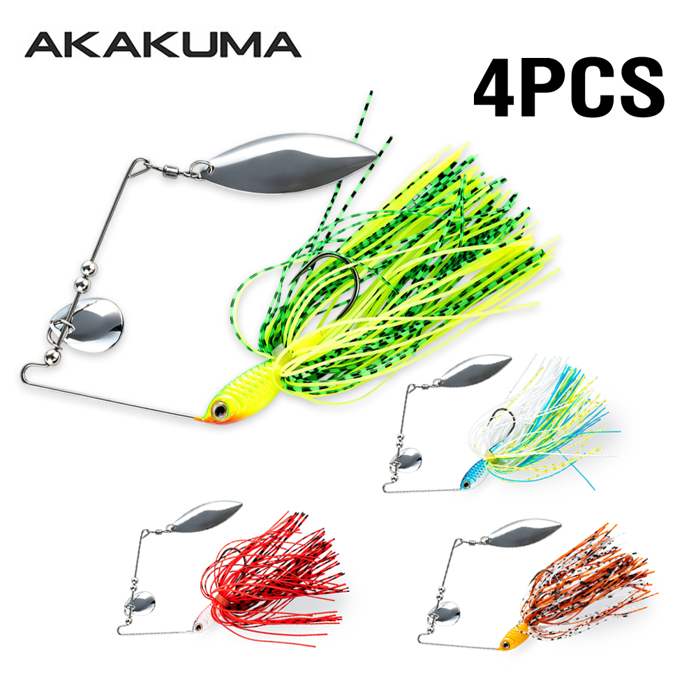 4 señuelos de pesca Spinnerbai - Fishing Lure Blade Bait reseña y precio