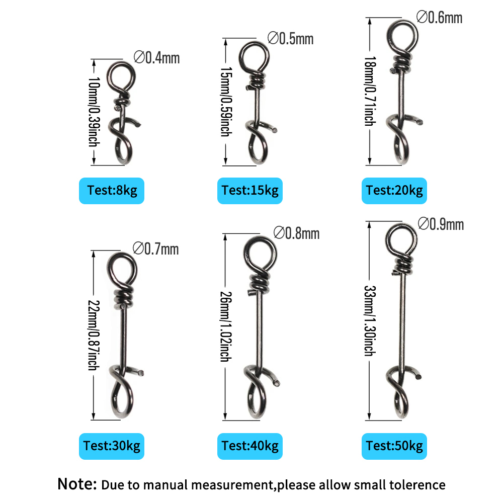 LIONRIVER 100 Uds Clips de res - Fishing Lure Accessories reseña y precio