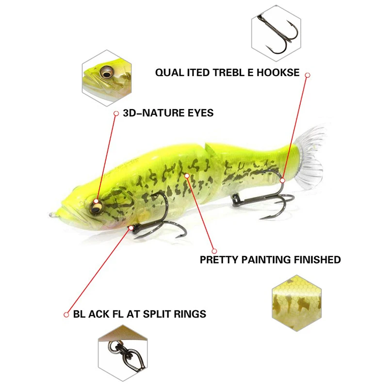 Señuelo de pesca Swimbait de 1 - Fishing Lure Jerkbait reseña y precio