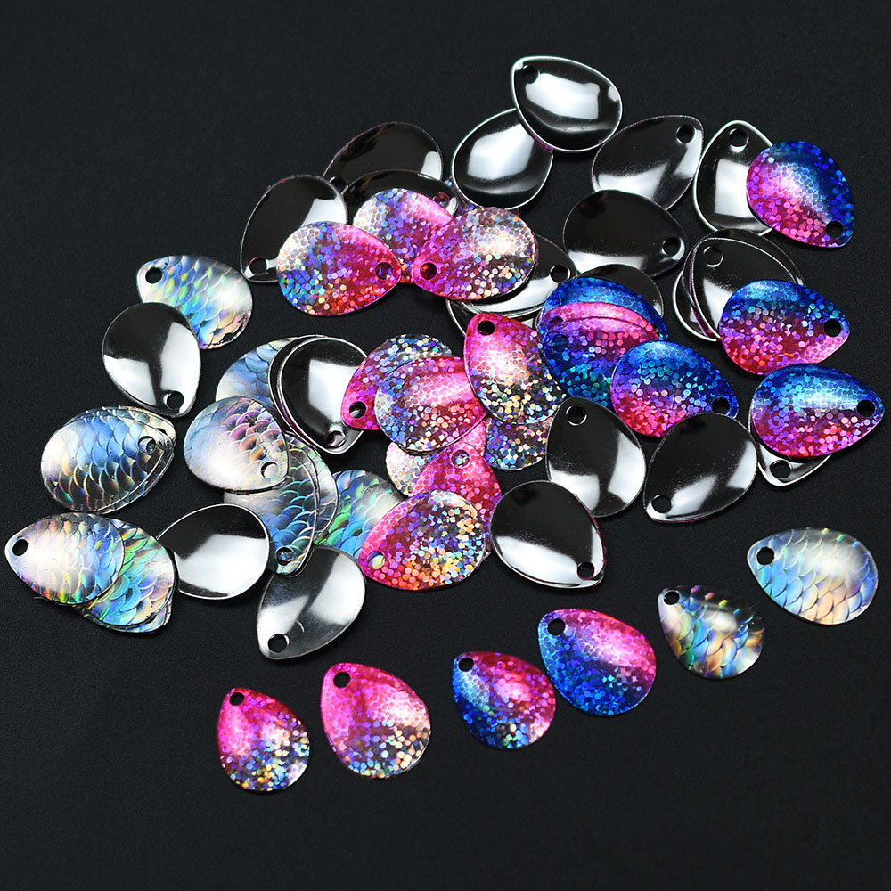 6 piezas de palas iridiscentes - Fishing Lure Blade Bait reseña y precio
