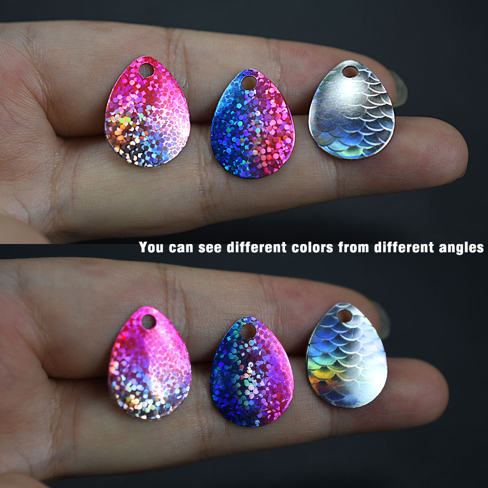 6 piezas de palas iridiscentes - Fishing Lure Blade Bait reseña y precio