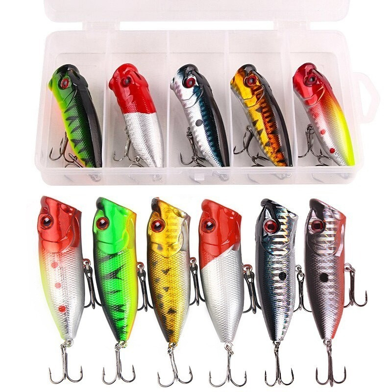 6 uds 6 colores (bolsa de opp) - Fishing Lure Topwater reseña y precio