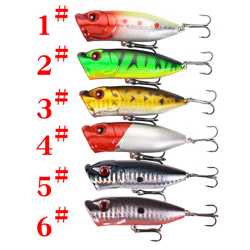 6 uds 6 colores (bolsa de opp) - Fishing Lure Topwater reseña y precio