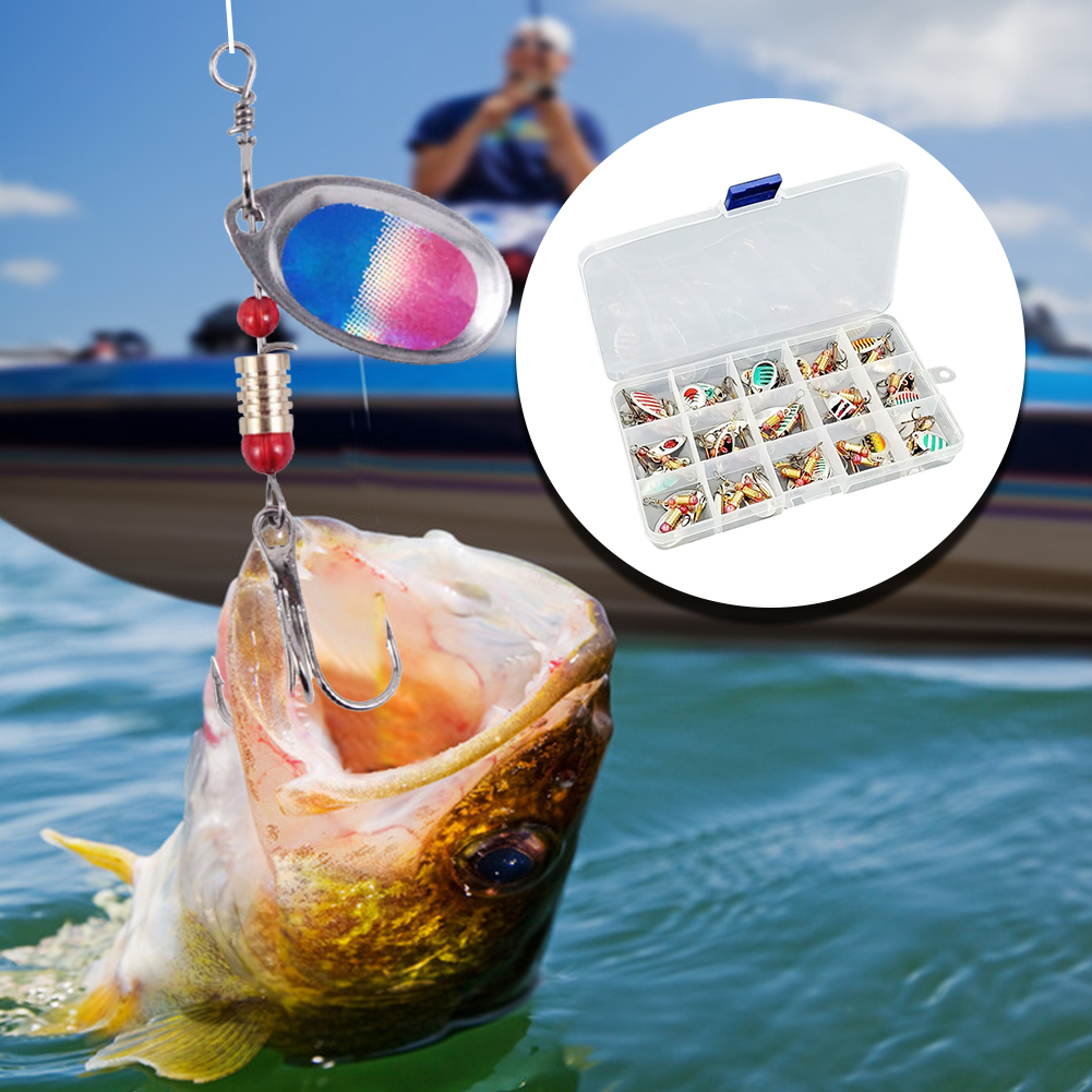 30 señuelos de pesca tipo cuch - Fishing Lure Spinner reseña y precio